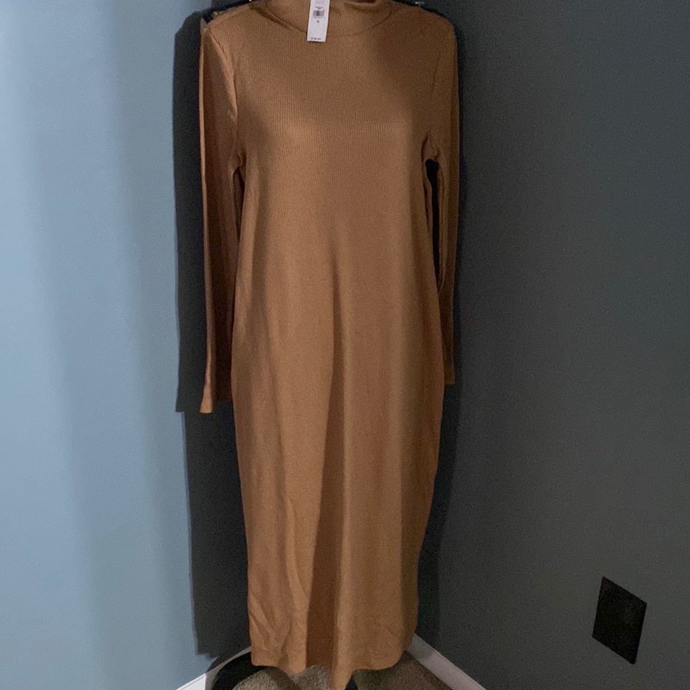 Gap Ribbed Mockneck Bodycon Knit Dress